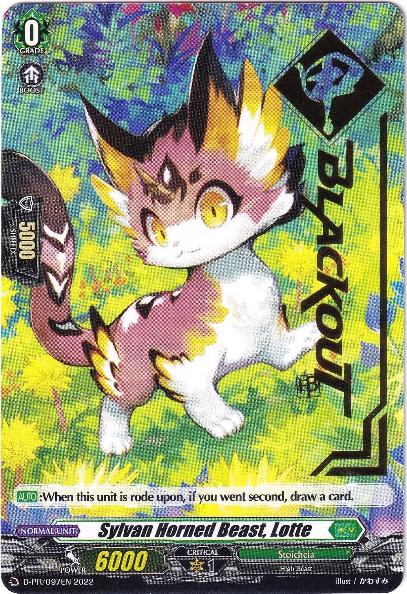 Sylvan Horned Beast, Lotte (Hot Stamped) (D-PR/097EN 2022) [D Promo Cards] | Pegasus Games WI