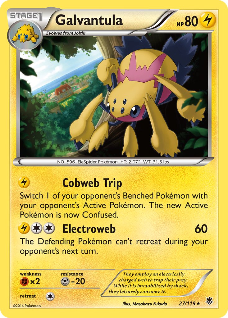 Galvantula(27/119) (Theme Deck Exclusive) [XY: Phantom Forces] | Pegasus Games WI