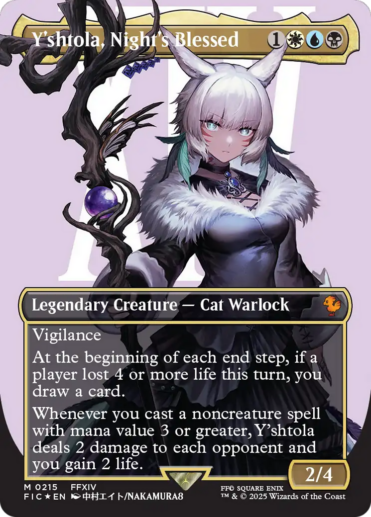 Y'shtola, Night's Blessed (Borderless) (Surge Foil) [FINAL FANTASY Commander] | Pegasus Games WI