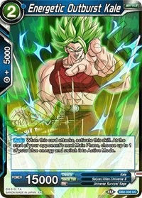 Energetic Outburst Kale (Divine Multiverse Draft Tournament) (DB2-038) [Tournament Promotion Cards] | Pegasus Games WI