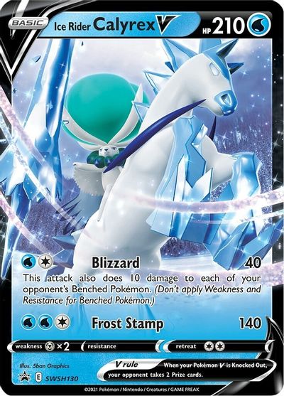 Ice Rider Calyrex V (SWSH130) (Jumbo Card) [Sword & Shield: Black Star Promos] | Pegasus Games WI