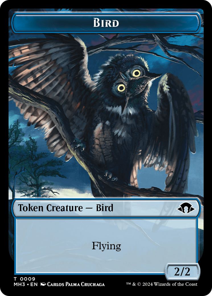 Eldrazi Spawn // Bird Double-Sided Token [Modern Horizons 3 Tokens] | Pegasus Games WI