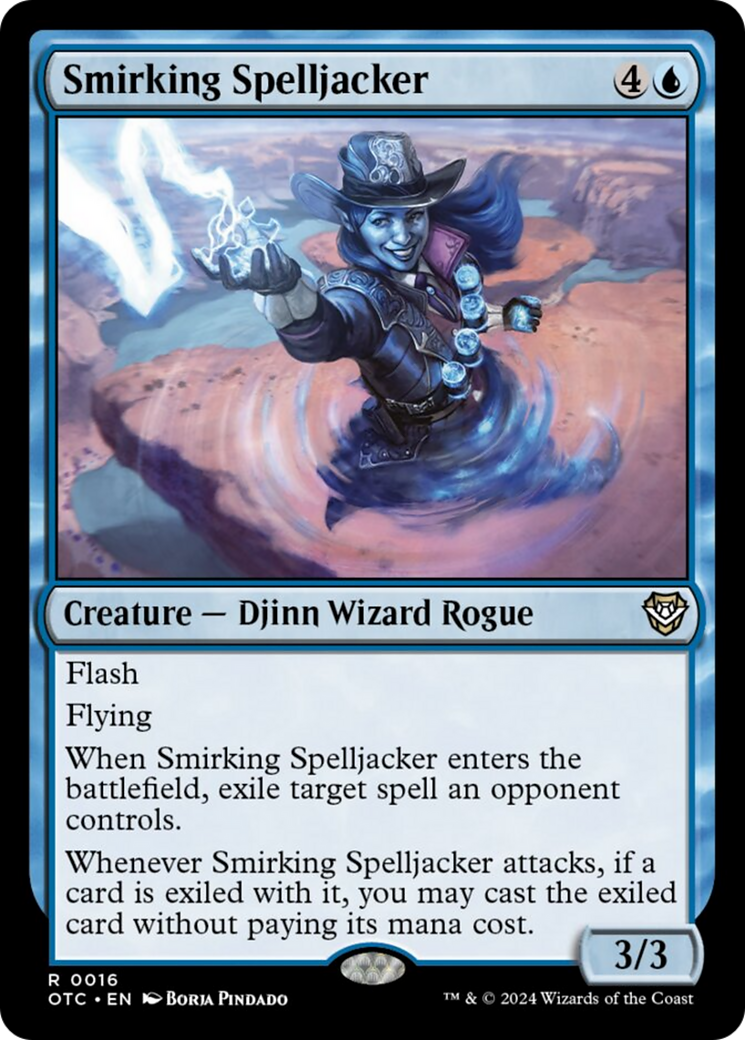Smirking Spelljacker [Outlaws of Thunder Junction Commander] | Pegasus Games WI