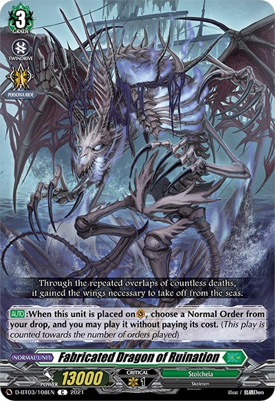 Fabricated Dragon of Ruination (D-BT03/108EN) [Advance of Intertwined Stars] | Pegasus Games WI