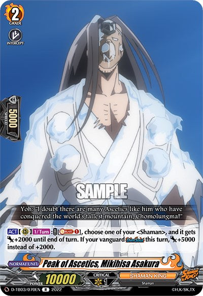 Peak of Ascetics, Mikihisa Asakura (D-TB03/070EN) [Shaman King] | Pegasus Games WI