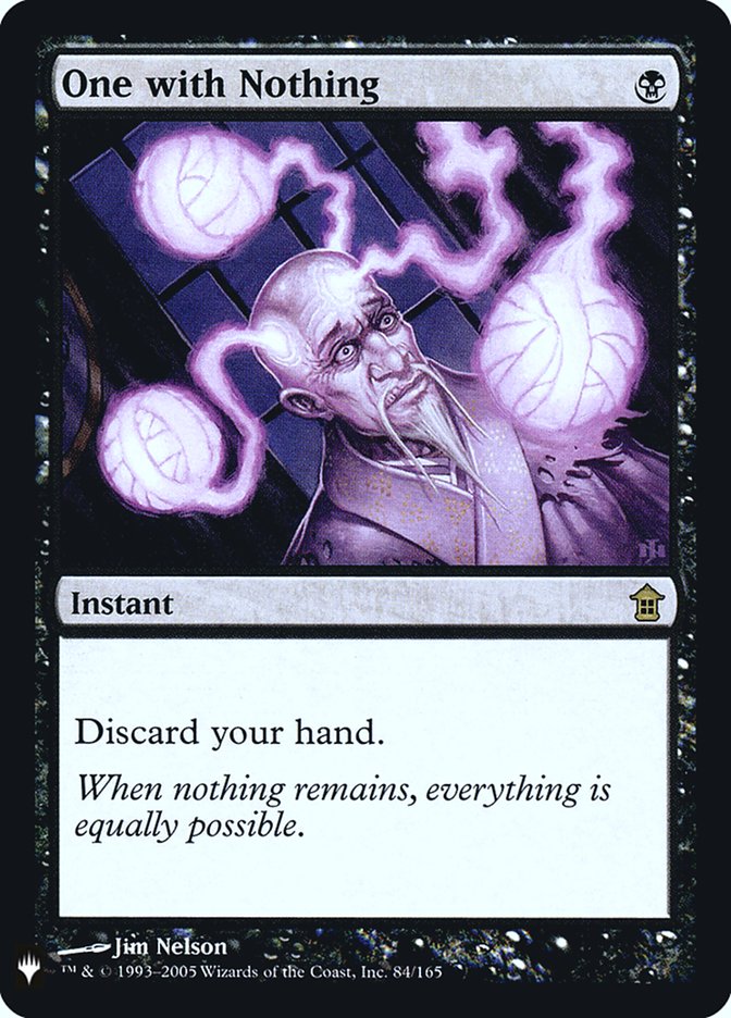 One with Nothing [Mystery Booster] | Pegasus Games WI