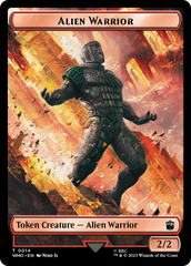 Alien Rhino // Alien Warrior Double-Sided Token [Doctor Who Tokens] | Pegasus Games WI