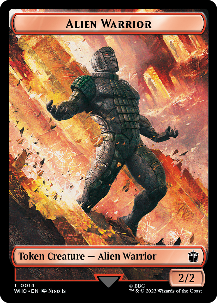 Alien Angel // Alien Warrior Double-Sided Token [Doctor Who Tokens] | Pegasus Games WI