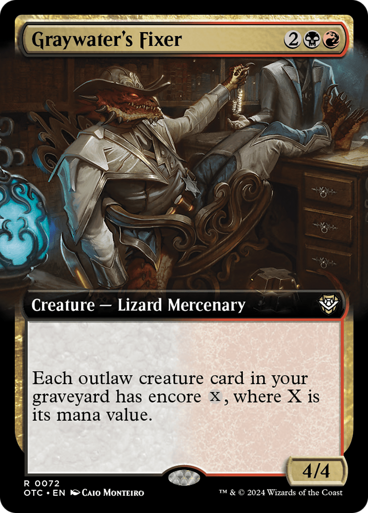Graywater's Fixer (Extended Art) [Outlaws of Thunder Junction Commander] | Pegasus Games WI