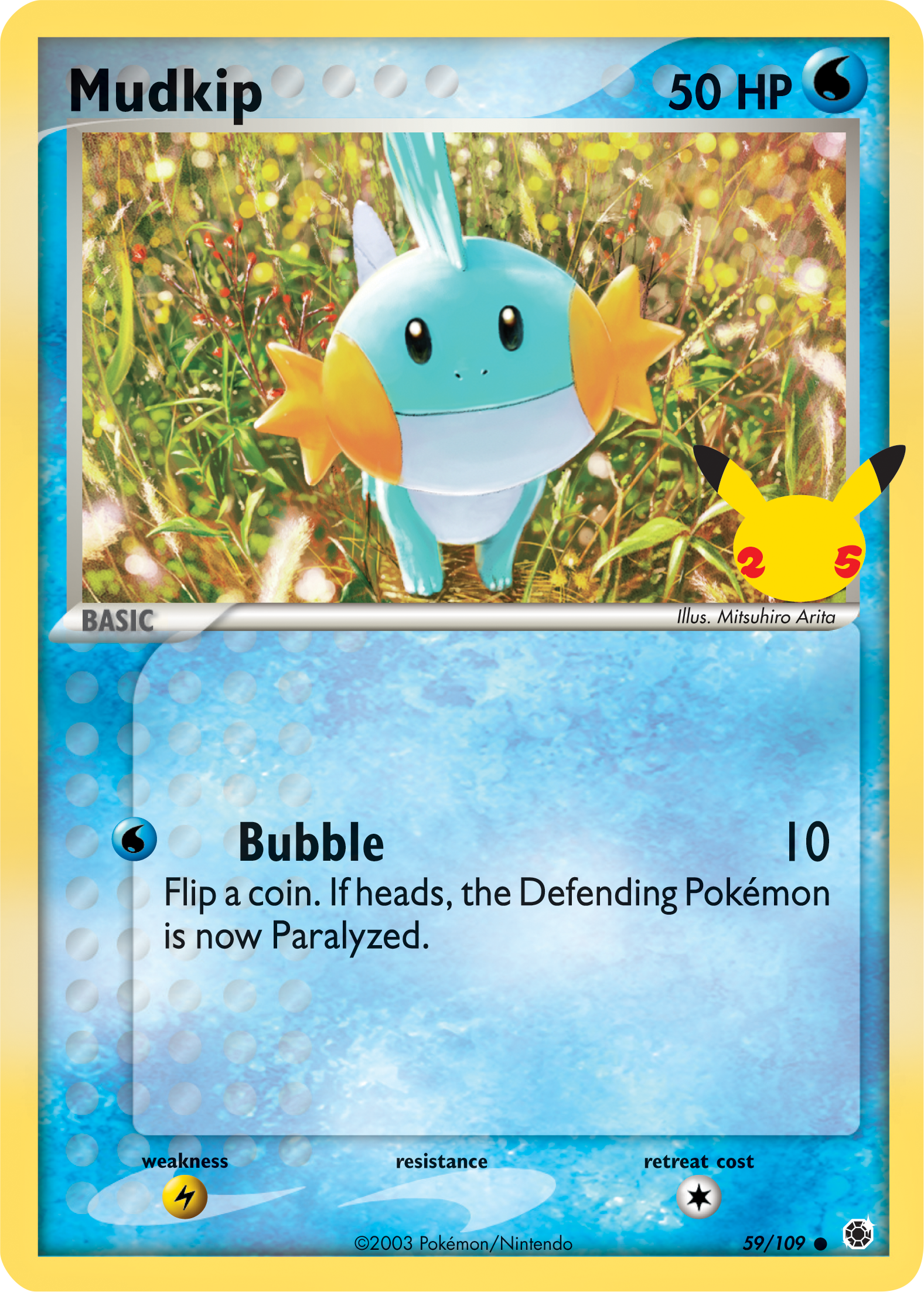 Mudkip (59/109) (Jumbo Card) [First Partner Pack] | Pegasus Games WI