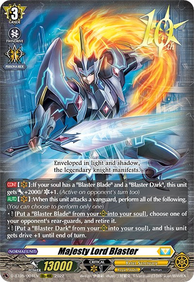 Majesty Lord Blaster (D-BT05/004EN) [Triumphant Return of the Brave Heroes] | Pegasus Games WI