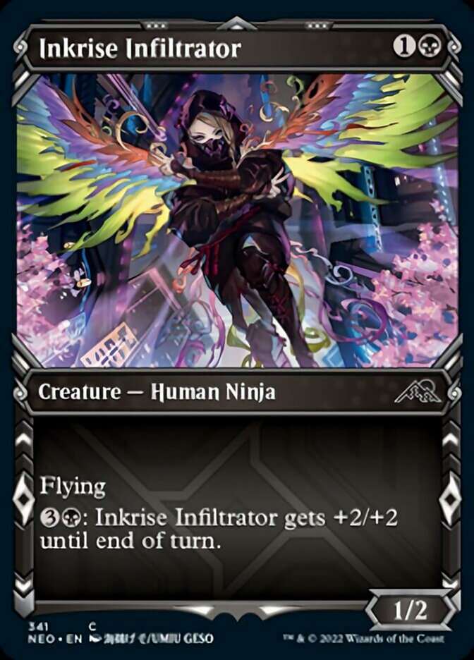 Inkrise Infiltrator (Showcase Ninja) [Kamigawa: Neon Dynasty] | Pegasus Games WI