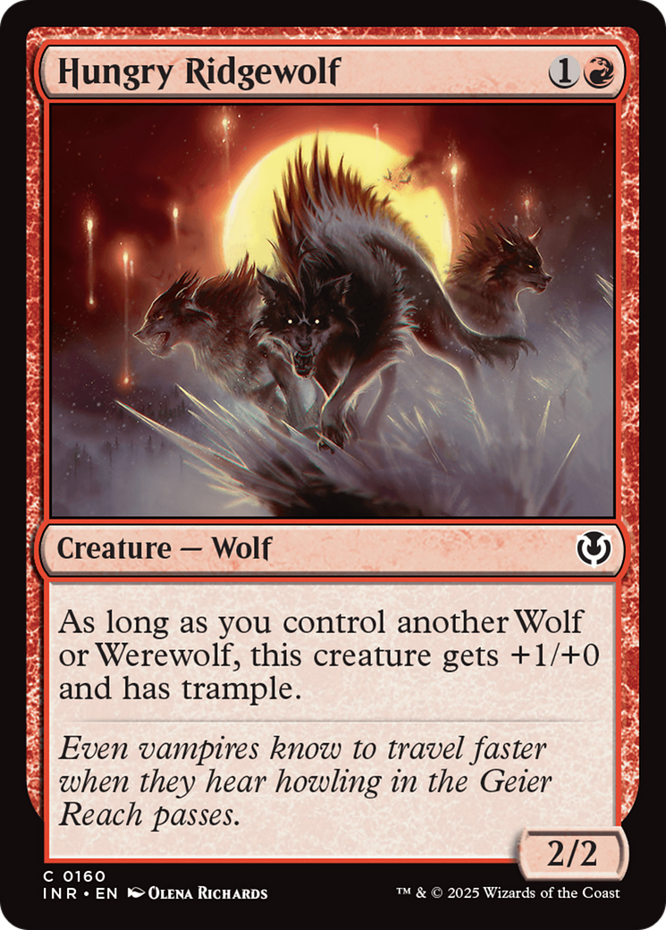 Hungry Ridgewolf [Innistrad Remastered] | Pegasus Games WI