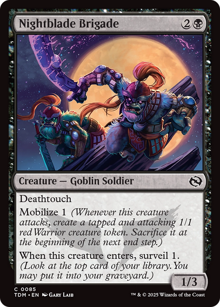 Nightblade Brigade [Tarkir: Dragonstorm] | Pegasus Games WI