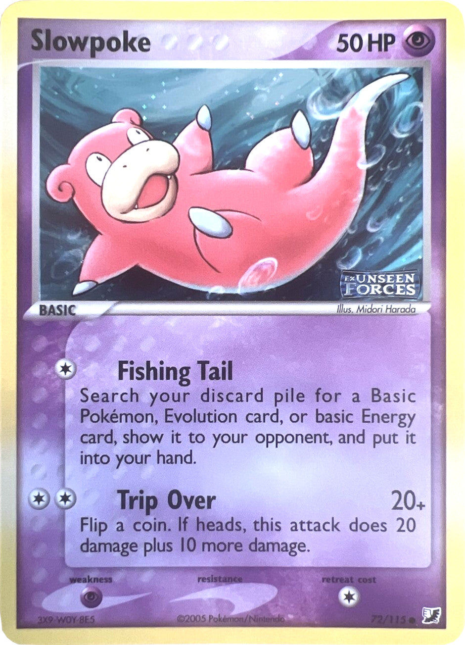 Slowpoke (72/115) (Stamped) [EX: Unseen Forces] | Pegasus Games WI