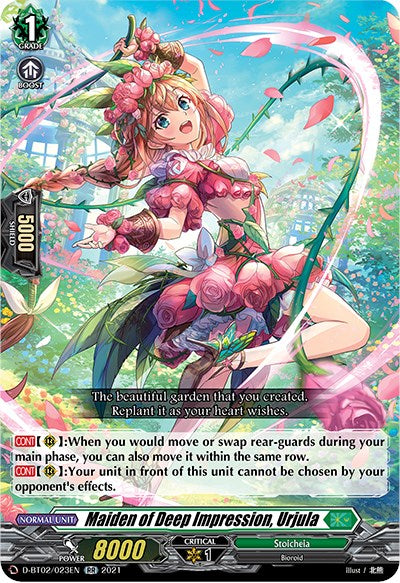 Maiden of Deep Impression, Urjula (D-BT02/023EN) [A Brush with the Legends] | Pegasus Games WI