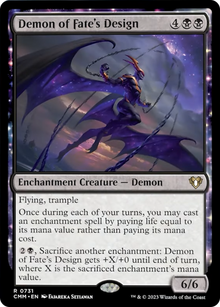 Demon of Fate's Design [Commander Masters] | Pegasus Games WI