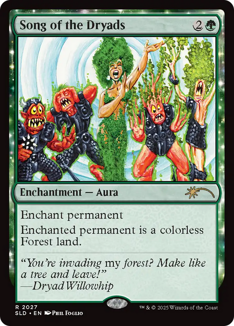 Song of the Dryads (2027) (Rainbow Foil) [Secret Lair Drop Series] | Pegasus Games WI