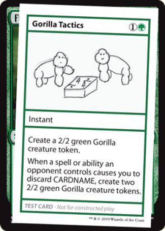 Gorilla Tactics (2021 Edition) [Mystery Booster Playtest Cards] | Pegasus Games WI