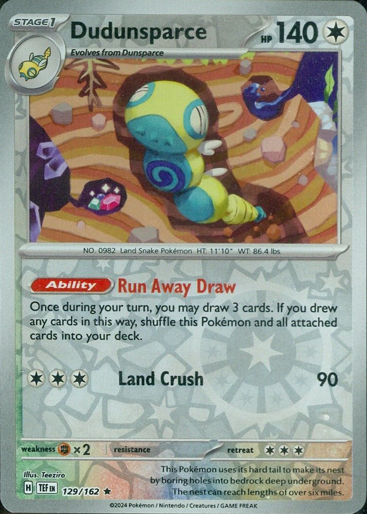 Dudunsparce (129/162) [Scarlet & Violet: Temporal Forces] | Pegasus Games WI