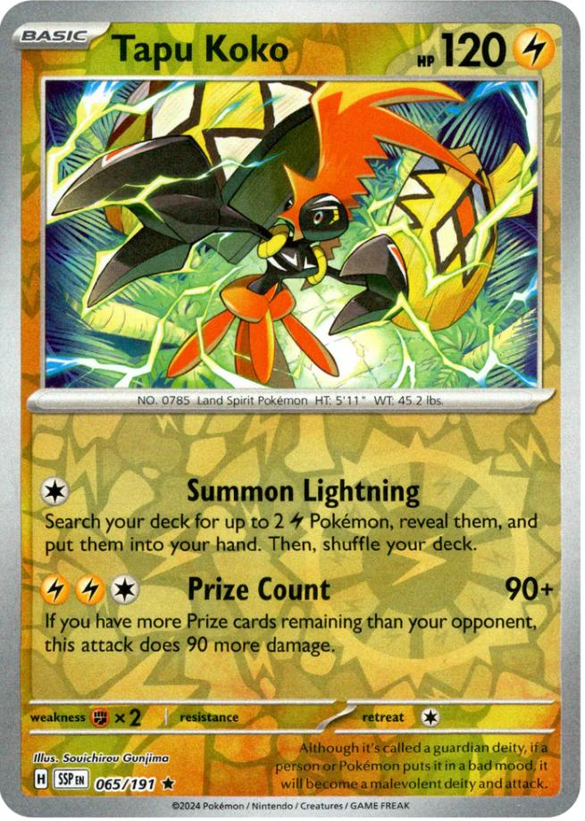 Tapu Koko (065/191) [Scarlet & Violet: Surging Sparks] | Pegasus Games WI