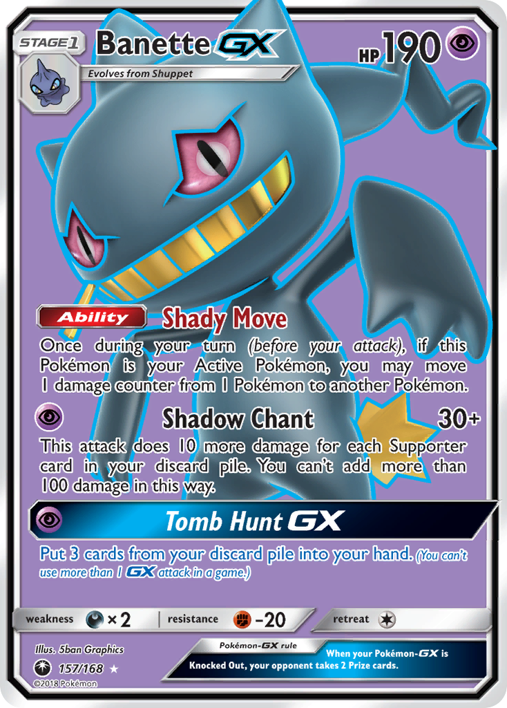 Banette GX (157/168) [Sun & Moon: Celestial Storm] | Pegasus Games WI