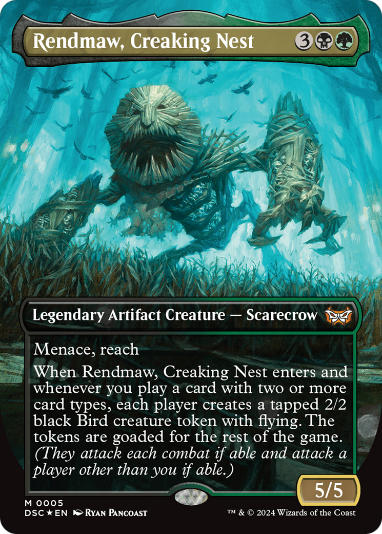 Rendmaw, Creaking Nest (Borderless) [Duskmourn: House of Horror Commander] | Pegasus Games WI