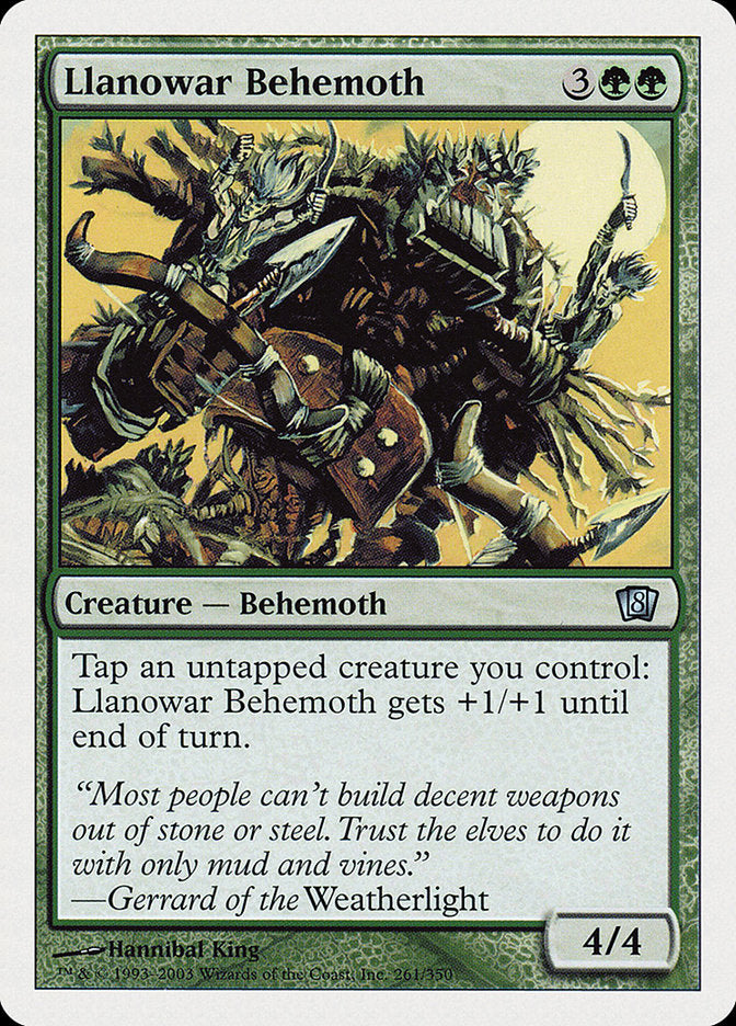 Llanowar Behemoth (8th Edition) [Oversize Cards] | Pegasus Games WI