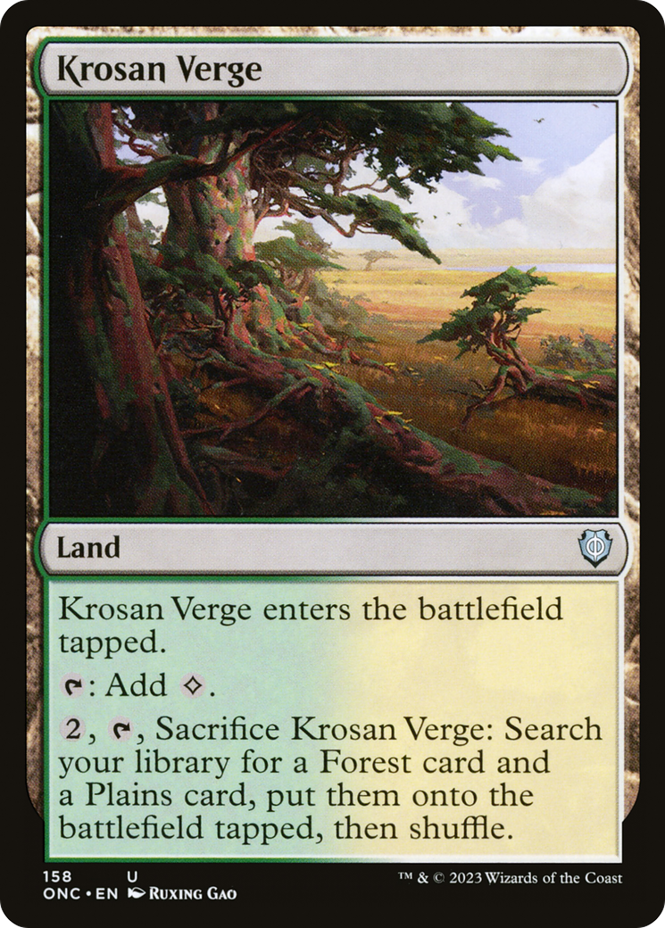 Krosan Verge [Phyrexia: All Will Be One Commander] | Pegasus Games WI