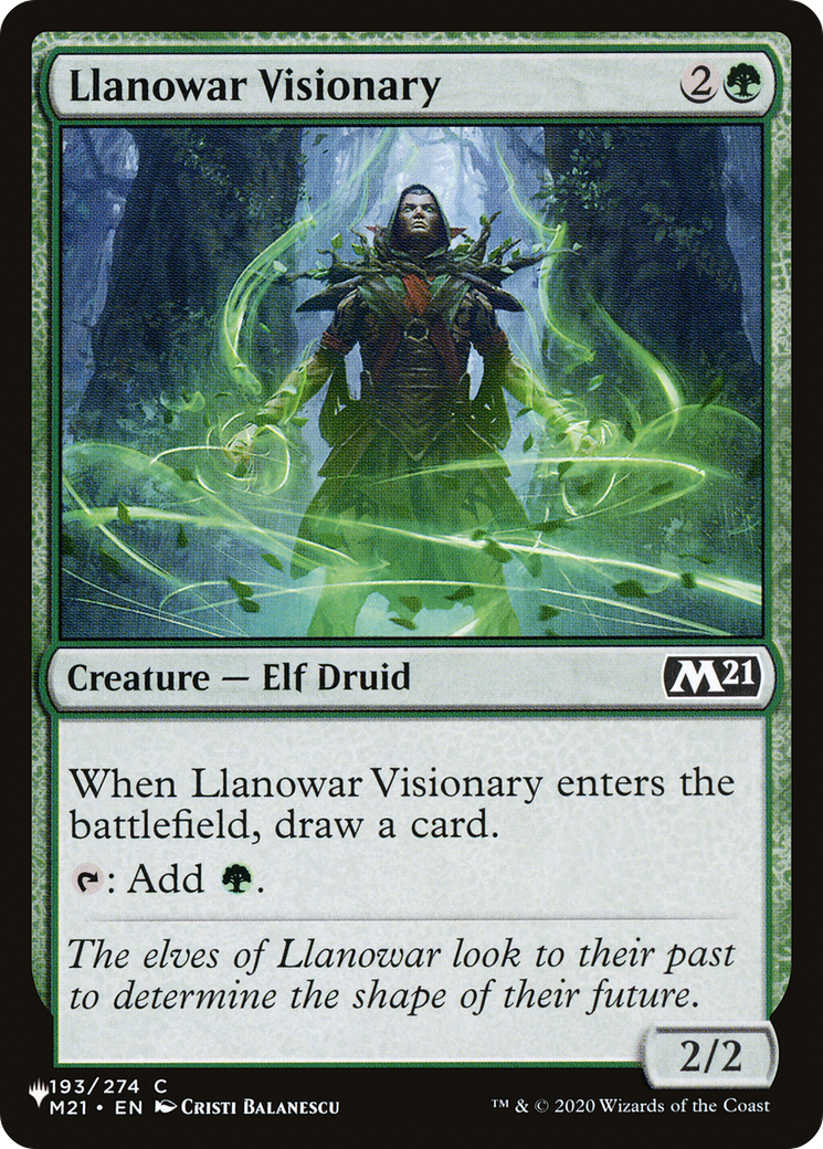 Llanowar Visionary [The List] | Pegasus Games WI