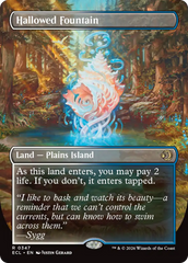 Hallowed Fountain (Borderless) [Lorwyn Eclipsed] | Pegasus Games WI