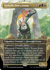 Gishath, Sun's Avatar (Borderless) [The Lost Caverns of Ixalan] | Pegasus Games WI