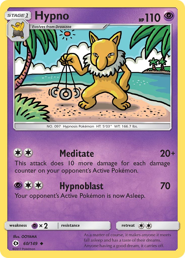 Hypno (60/149) [Sun & Moon: Base Set] | Pegasus Games WI
