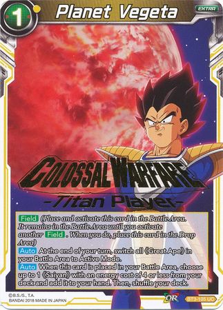 Planet Vegeta (Titan Player Stamped) (BT3-105) [Tournament Promotion Cards] | Pegasus Games WI