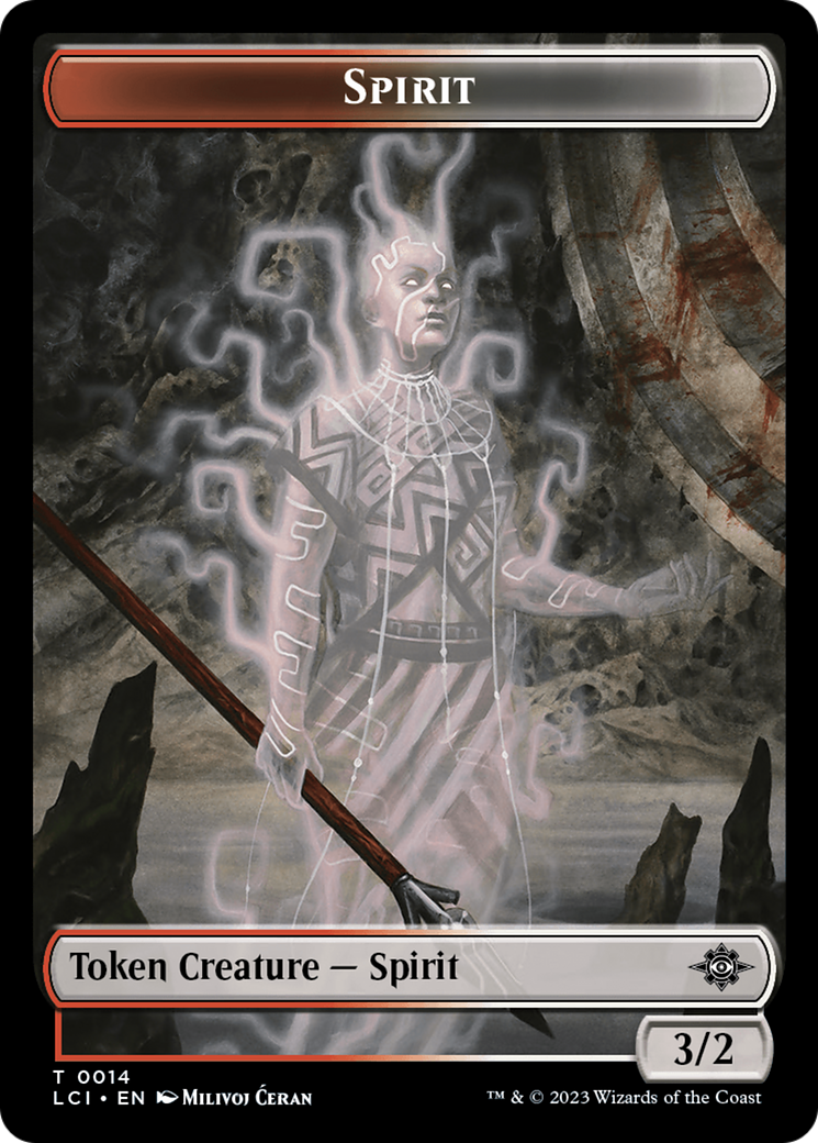 Vampire // Spirit Double-Sided Token [The Lost Caverns of Ixalan Tokens] | Pegasus Games WI