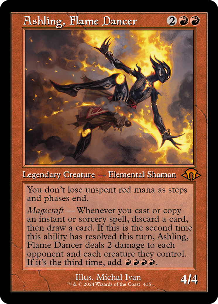 Ashling, Flame Dancer (Retro) [Modern Horizons 3] | Pegasus Games WI