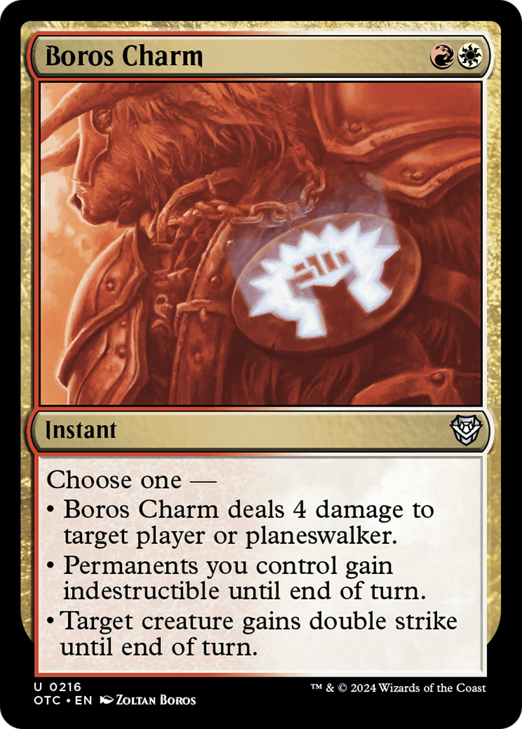 Boros Charm [Outlaws of Thunder Junction Commander] | Pegasus Games WI