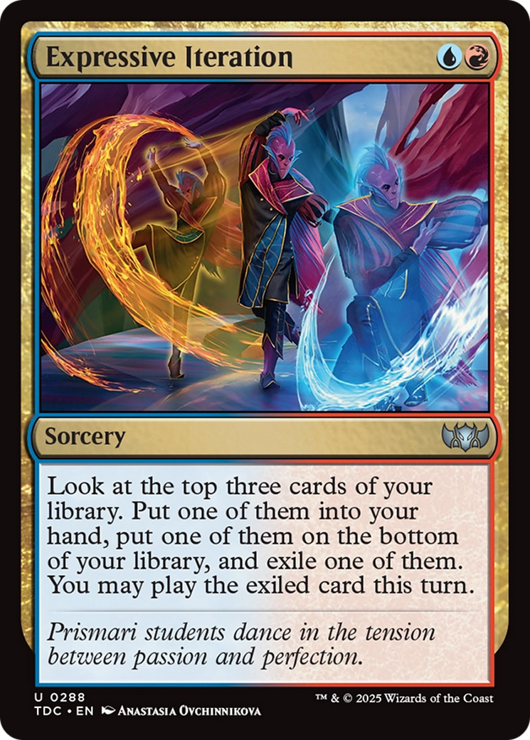 Expressive Iteration [Tarkir: Dragonstorm Commander] | Pegasus Games WI