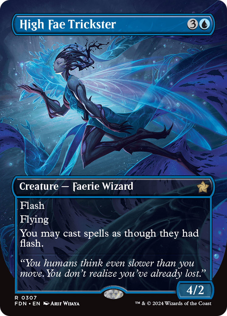 High Fae Trickster (Borderless) [Foundations] | Pegasus Games WI