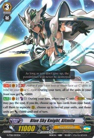 Blue Sky Knight, Altmile (G-TD11/003EN) [Divine Knight of Heavenly Decree] | Pegasus Games WI