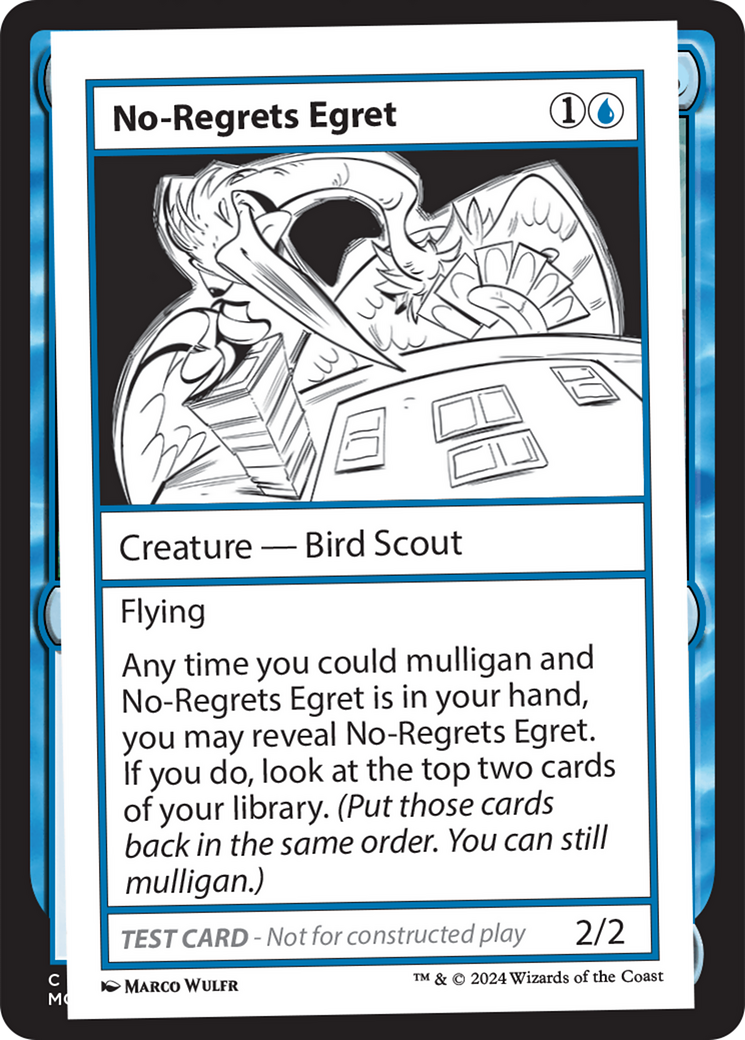 No-Regrets Egret [Mystery Booster 2 Playtest Cards] | Pegasus Games WI