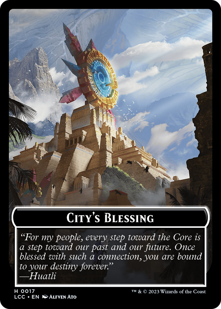 City's Blessing // Pirate (0005) Double-Sided Token [The Lost Caverns of Ixalan Commander Tokens] | Pegasus Games WI