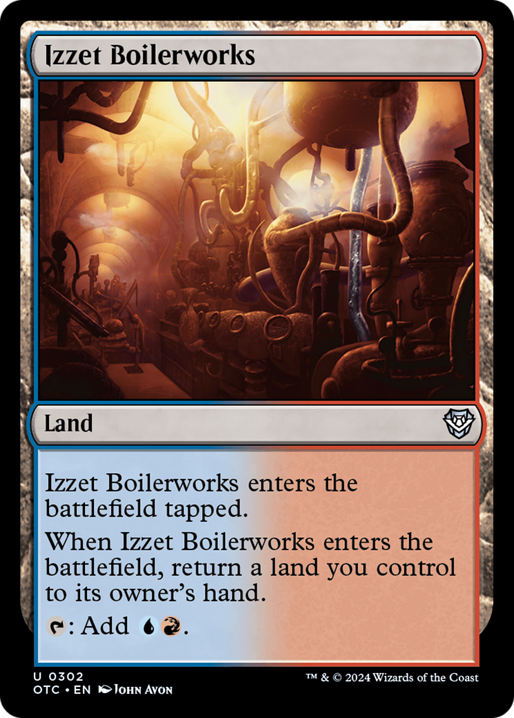 Izzet Boilerworks [Outlaws of Thunder Junction Commander] | Pegasus Games WI