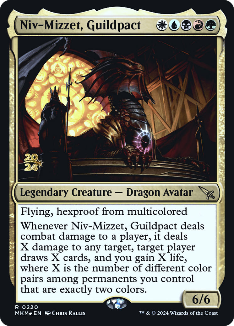 Niv-Mizzet, Guildpact [Murders at Karlov Manor Prerelease Promos] | Pegasus Games WI