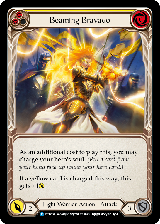 Beaming Bravado (Yellow) [DTD058] (Dusk Till Dawn)  Rainbow Foil | Pegasus Games WI