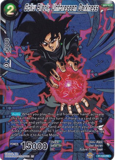 Goku Black, Unforeseen Darkness (Collector's Selection Vol. 1) (P-124) [Promotion Cards] | Pegasus Games WI