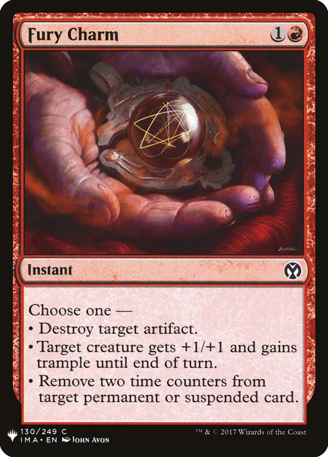 Fury Charm [Mystery Booster] | Pegasus Games WI