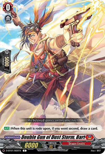 Double Gun of Dust Storm, Bart (D-BT01/062EN) [Genesis of the Five Greats] | Pegasus Games WI