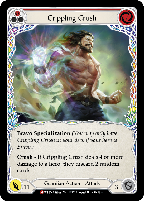 Crippling Crush [U-WTR043] (Welcome to Rathe Unlimited)  Unlimited Rainbow Foil | Pegasus Games WI