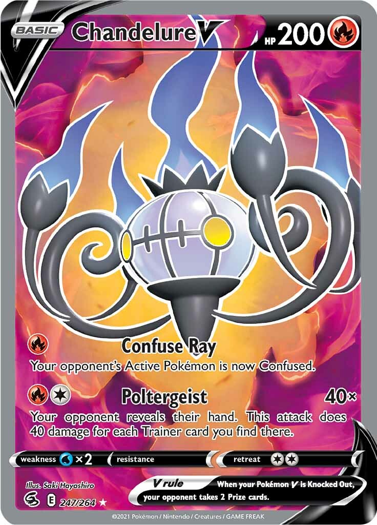 Chandelure V (247/264) [Sword & Shield: Fusion Strike] | Pegasus Games WI